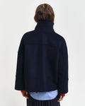Cropped Wool Jacket - Evening Blue