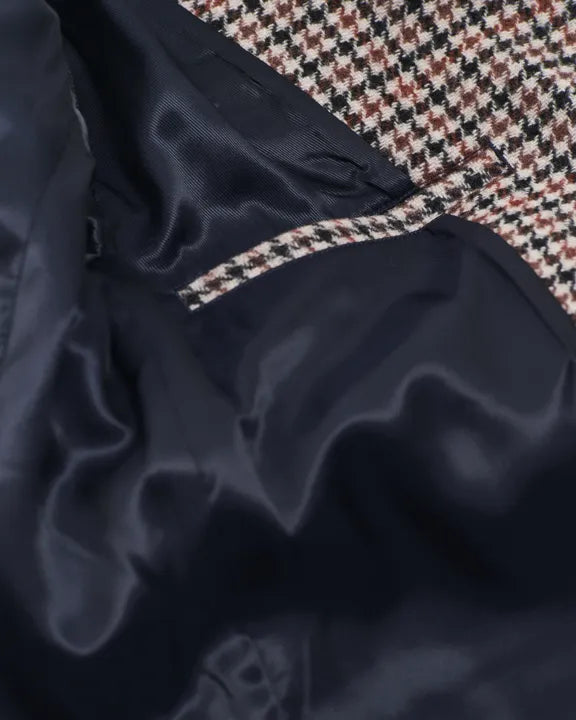 Reg Houndstooth Blazer - Soft Oat