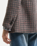 Reg Houndstooth Blazer - Soft Oat