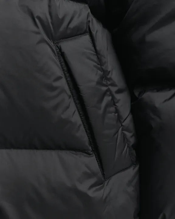 Mid Length Down Jacket - Black