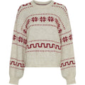 Lerato Hope Pullover Aop - Oat Mel Rhubarb