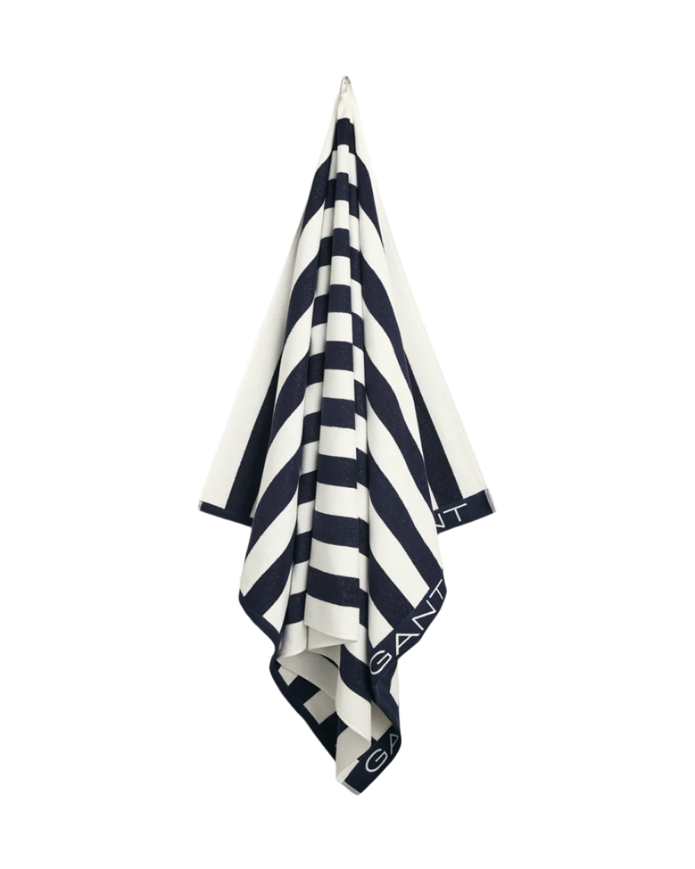 Block Stripe Strandhandduk - Marine