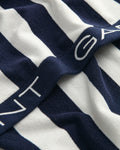 Block Stripe Strandhandduk - Marine