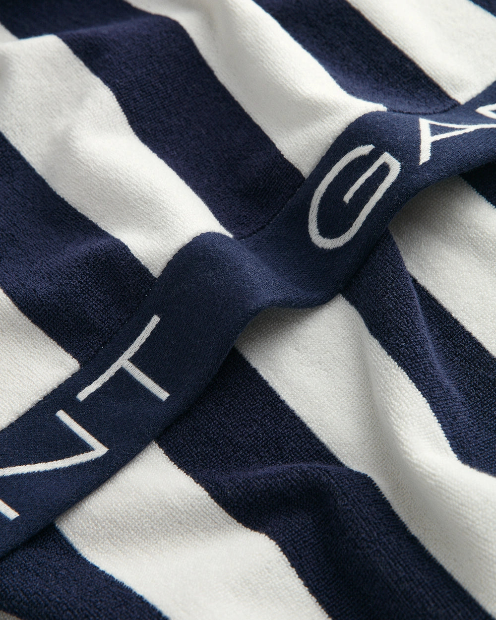 Block Stripe Strandhandduk - Marine