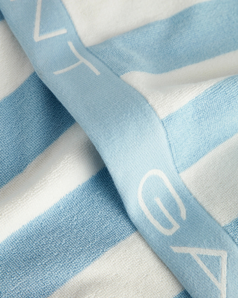 Block Stripe Strandhandduk - Fresh Blue