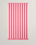 GANT Home Block Stripe Beach Towel - Watermelon Red