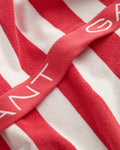 GANT Home Block Stripe Beach Towel - Watermelon Red