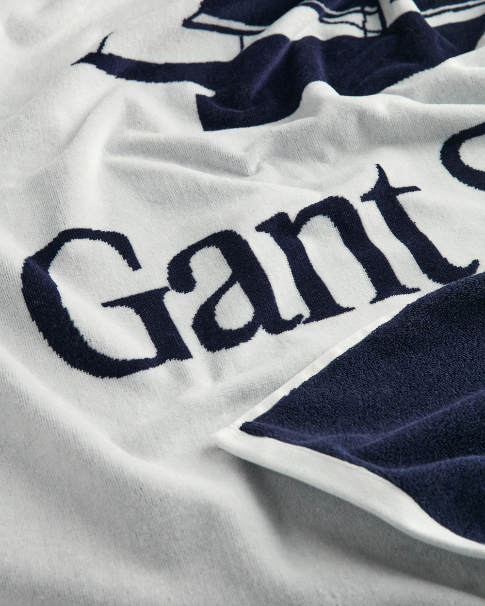 Sailing Print Strandhandduk - Vit