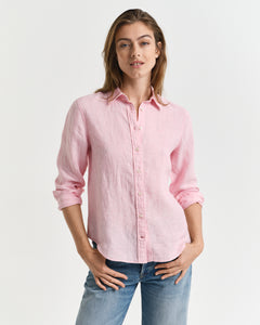 Reg Linen Shirt - Geranium Pink
