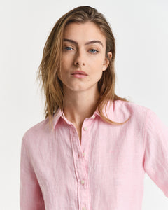 Reg Linen Shirt - Geranium Pink