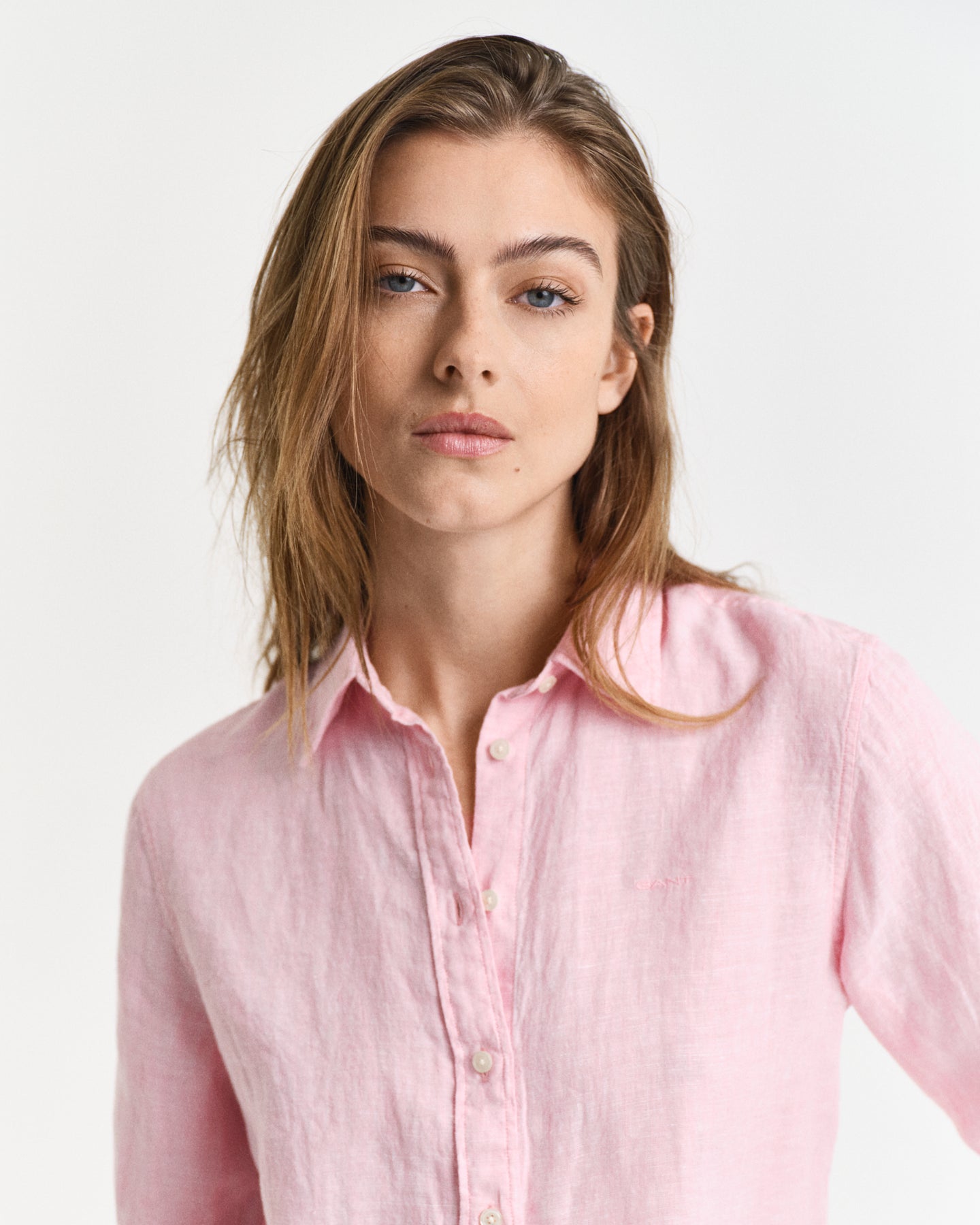 Reg Linen Shirt - Geranium Pink