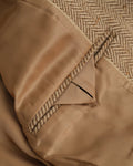 GANT Slim Wool Blend Herringbone Blazer - Roasted Walnut