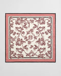 Tree Print Silk Scarf - Plum Wine