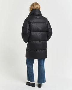 Relaxed Down Coat - Black