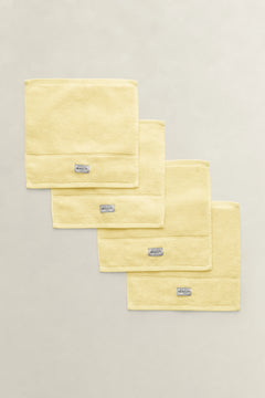 Premium Towel 30X30 4-Pack - Vanilla Yellow