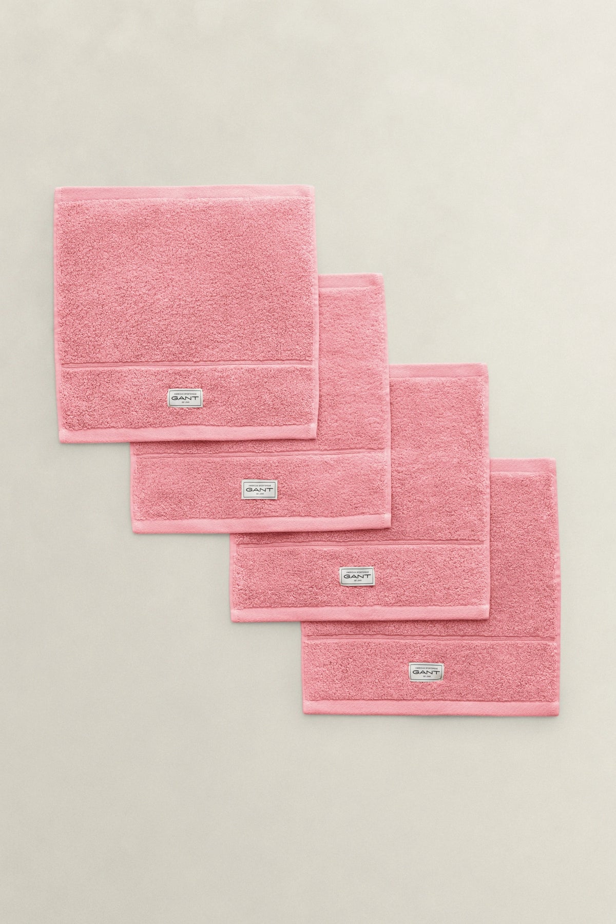 Premium handduk 30x30 4-pack - Washed pink
