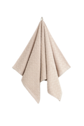 Jacquard Herringbone Handduk 70x140 - Faded Beige