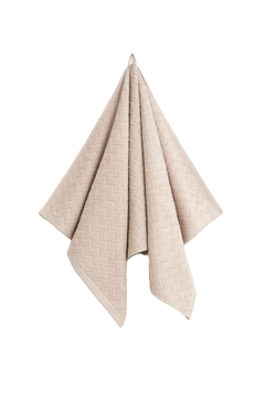 Jacquard Herringbone Towel 70X140 - Faded Beige