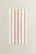 Stripe Towel 70X140 - Silver Sand