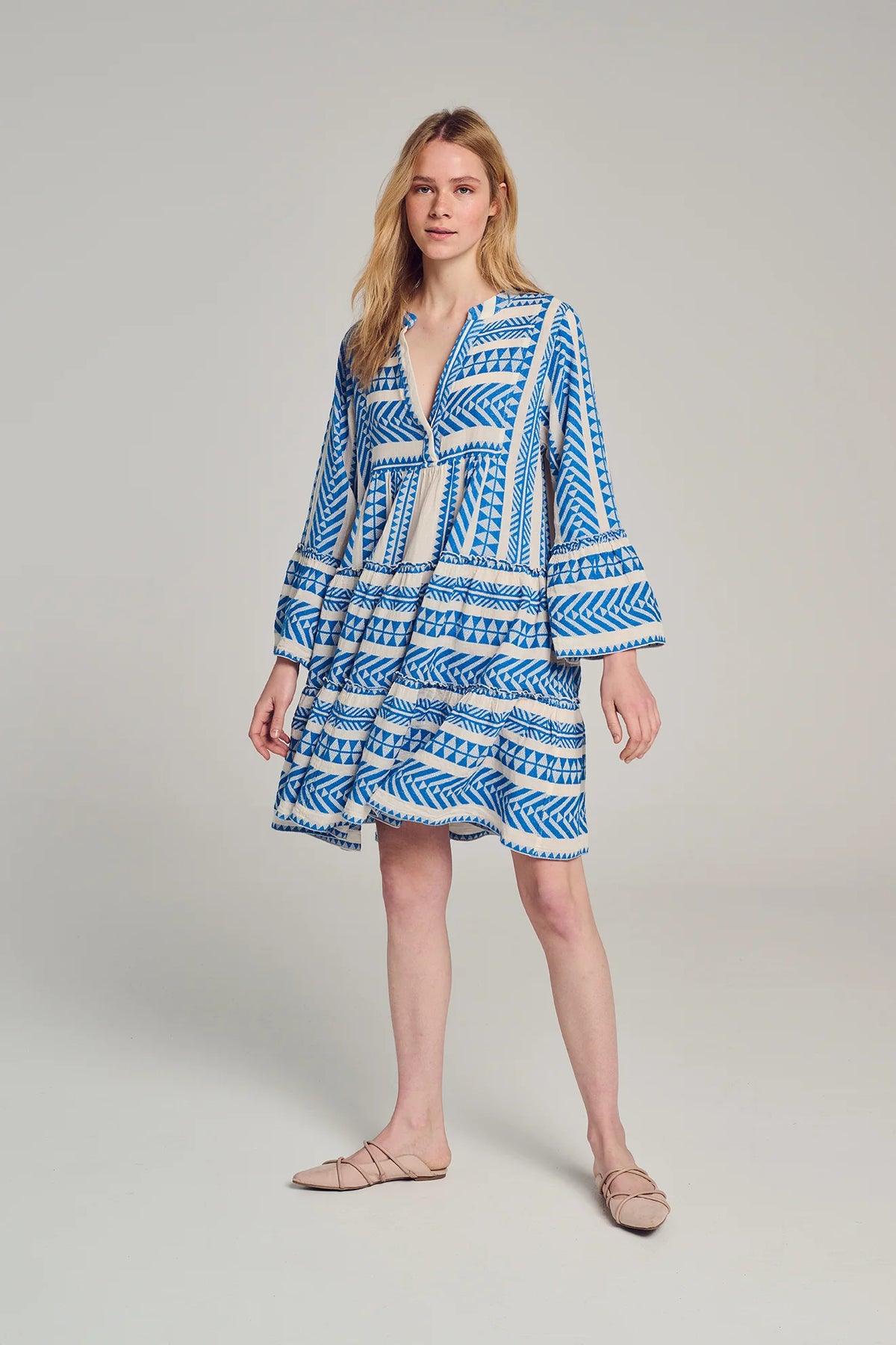 Ella Short - Blue/Offwhite