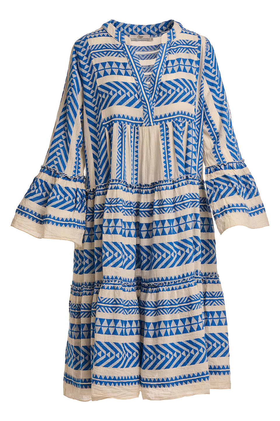 Ella Midi - Blue/Offwhite