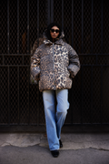 GANNI Leo Puffers Midi Jacket - Almond Milk