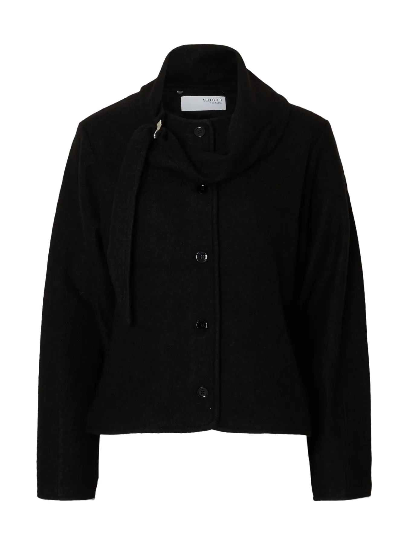 Darla Ls Knit Jacket - Black
