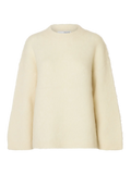 Gabriella Ls Knit New O-Neck - Birch