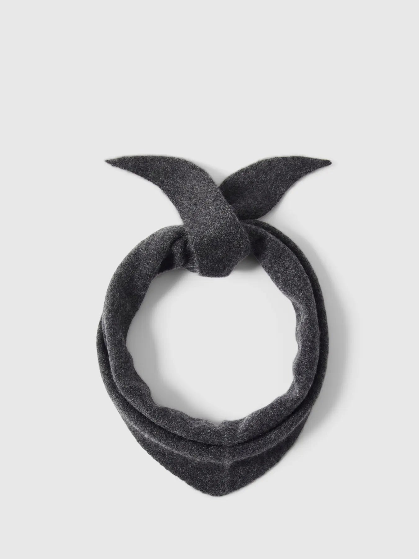 Maria Narrow Cashmere Scarf - Mörkgrå melerad