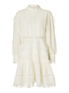 Silja LS Short Dress - Snow White