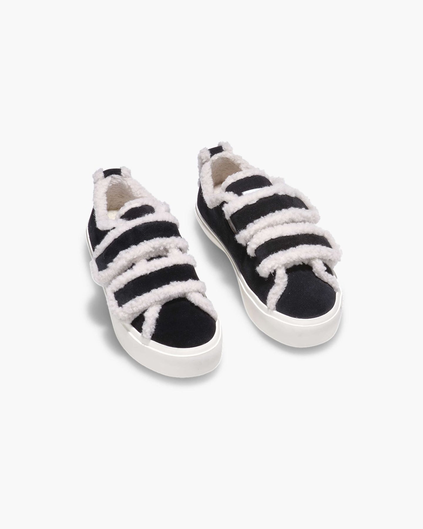 INUIKII Shearling Low Velcro - Svart