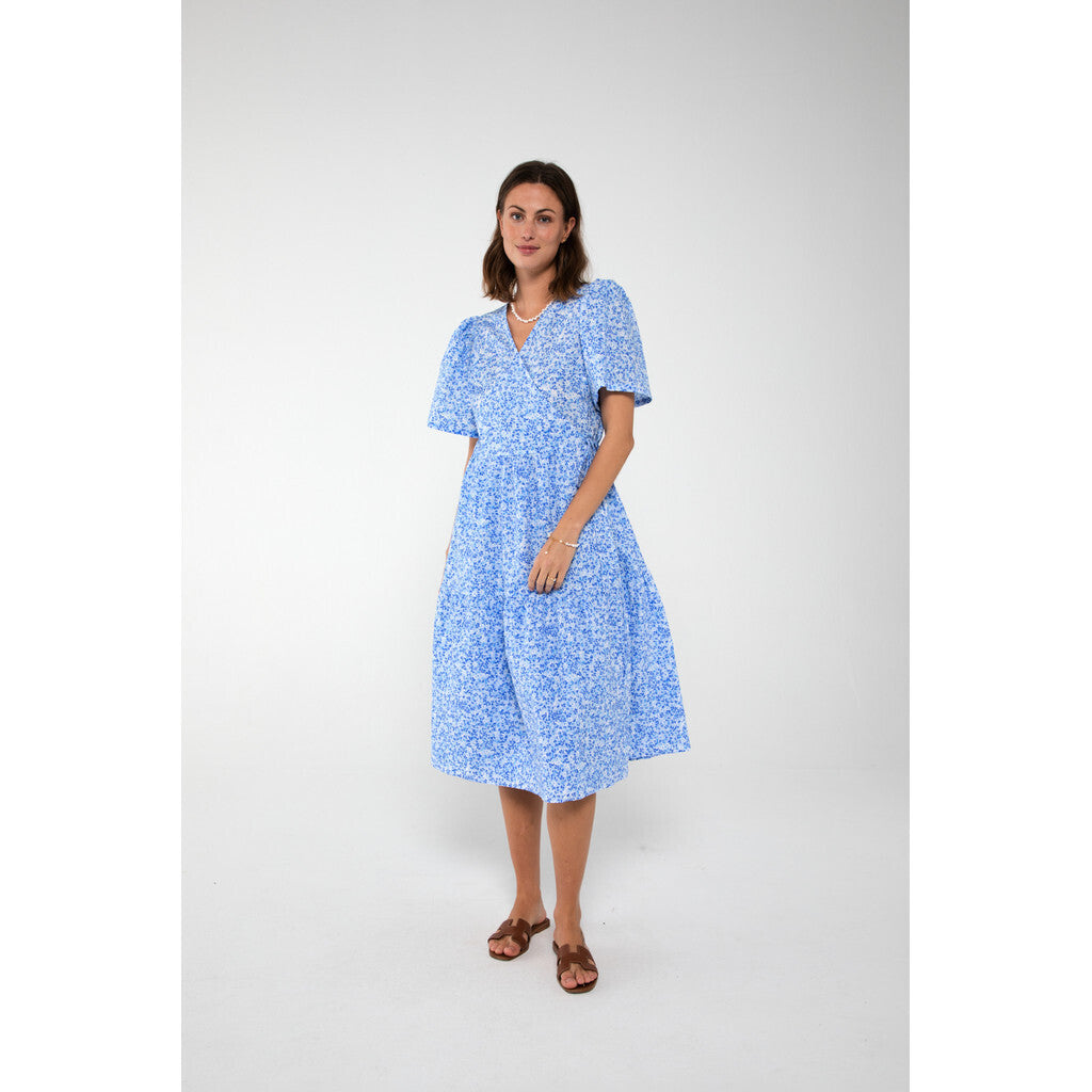 Caisa Dress - Blue Printet
