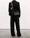 Logo Crossbody Shoulder Bag - Black