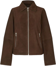 Nima Suede Jacket - Seal Brown