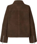 Nima Suede Jacket - Seal Brown