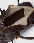 Ryder Woven Shoulder Bag - Chocolate Brown