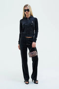 Arched Diamante Del Ray Pant - Black