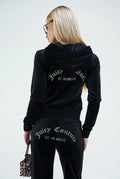 Arched Diamante Robertson Hoodie - Black