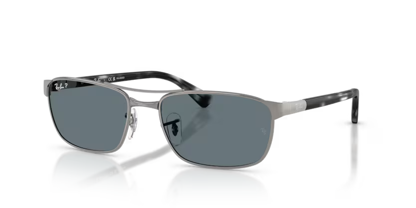 Ray-Ban RB3778 Solglasögon - Gunmetal / Mörkblå Polar