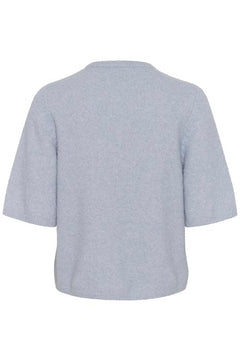 GZalpha Ss Tee - Grey Blue Melange