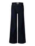 Wide Bea-Kori Hw Jeans - Mörkblå denim