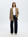 Wide Bea-Kori Hw Jeans - Mörkblå denim
