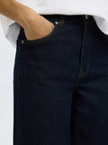 Wide Bea-Kori Hw Jeans - Mörkblå denim