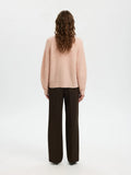 Lulu Ls Knit Short Cardigan - Pale Dogwood Melange