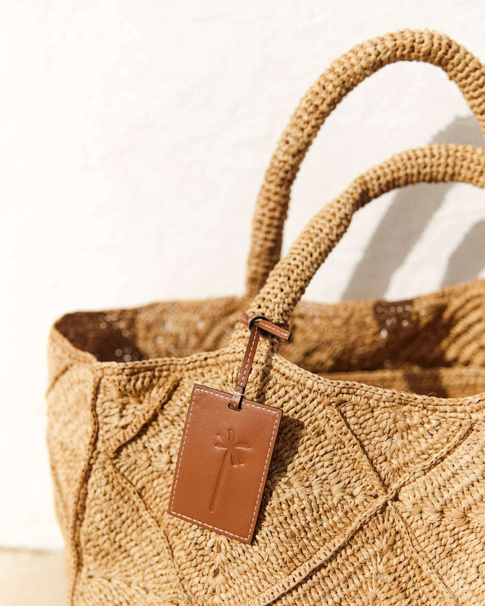 Sunset Bag Large - Tan Crochet