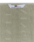 Velour Jacquard Logo Handduk 50X70 - Vintage Green