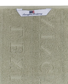 Velour Jacquard Logo Towel 50X70 - Vintage Green