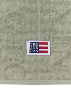 Velour Jacquard Logo Towel 70X130 - Vintage Green