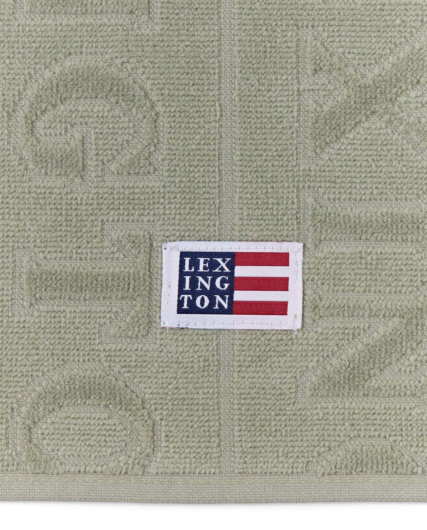 Velour Jacquard Logo Towel 30X50 - Vintage Green