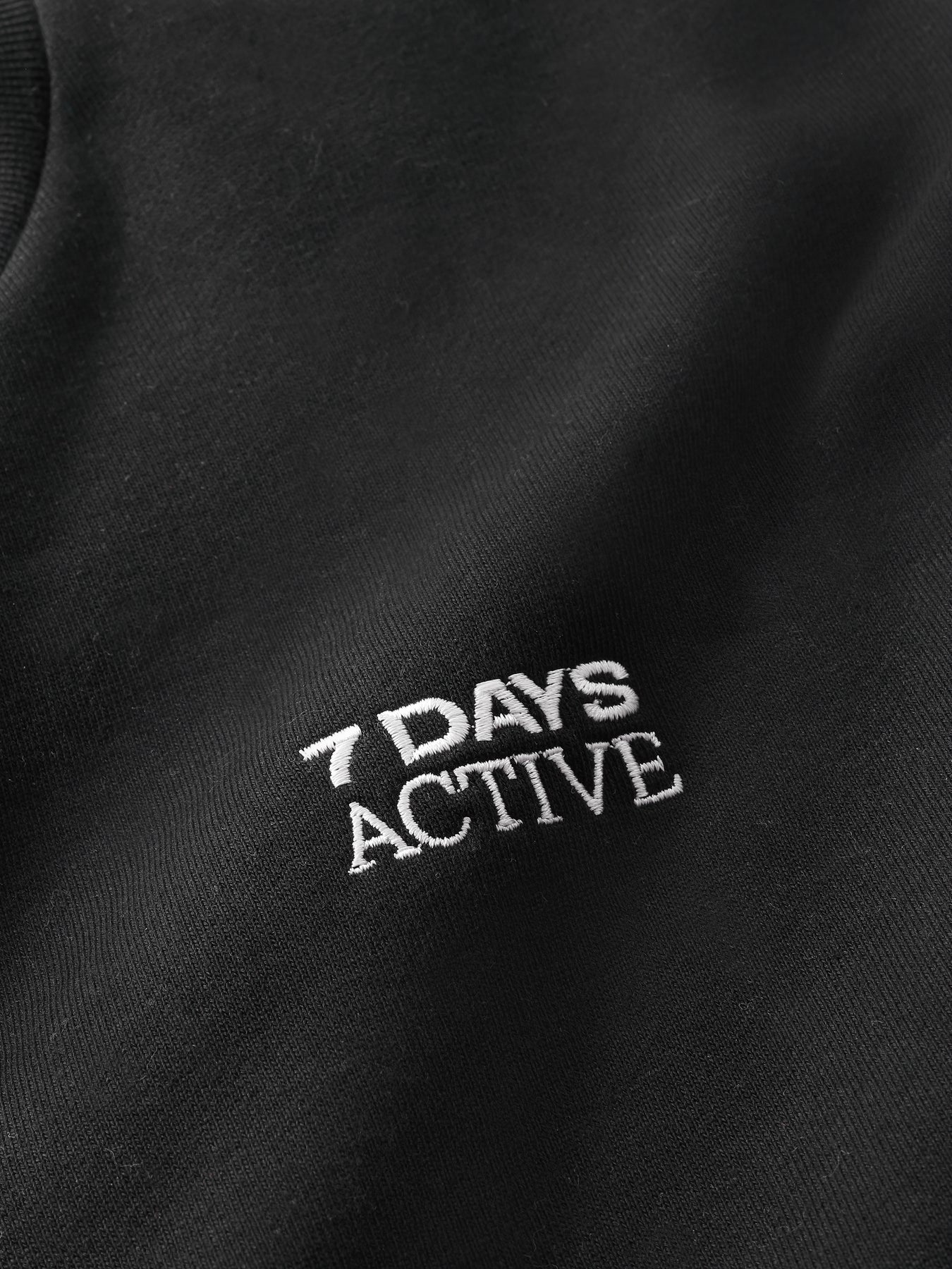 Organic Fitted Crewneck - Black